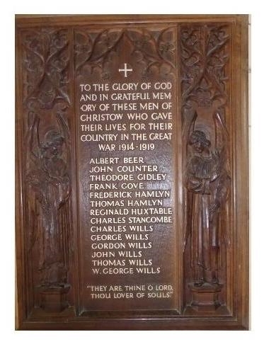 The Christow WW1 War Memorial