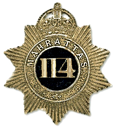 114th Mahrattas cap badge