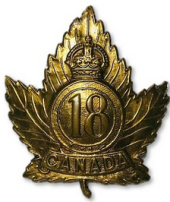 18th Canadian Infantry Cap Badge
