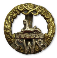 South Wales Borderers Regiment cap badge