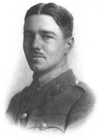 Wilfred Owen. A plate from his 1920 Poems by Wilfred Owen (Public Domain)