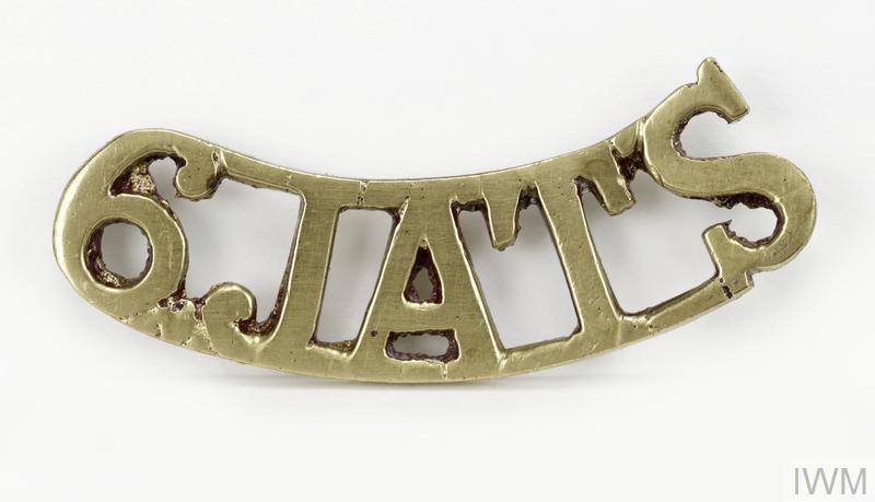 6th Jat Light Infantry S shoulder badge © IWM (INS 6121)