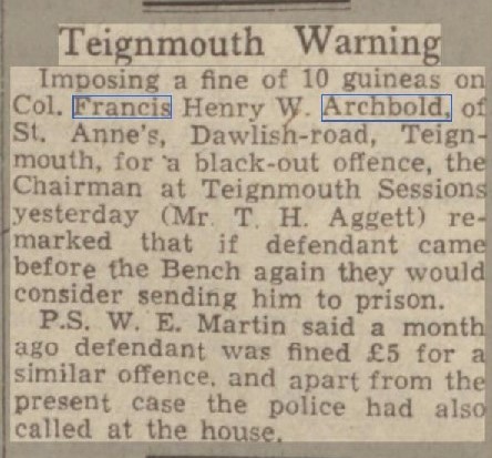 Western Morning News 10th of November 1942