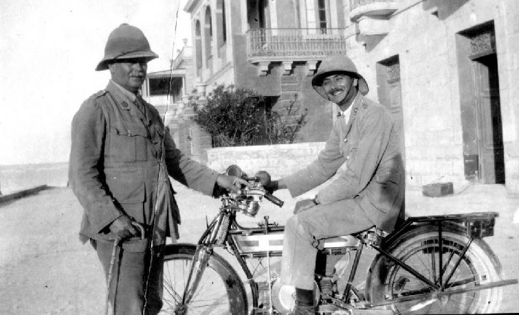 Major John Vincent Aspinall, left, Malta