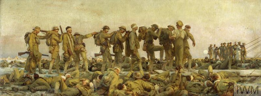 Gassed by John Singer Sargent was commissioned to contribute the central painting for the Hall of Remembrance © IWM (Art.IWM ART 1460)