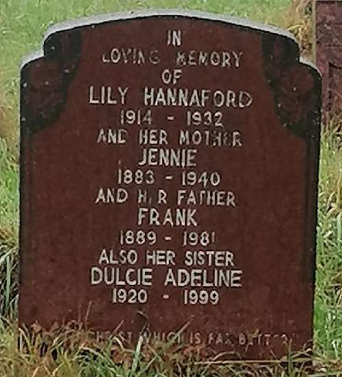 Frank Hannaford headstone
