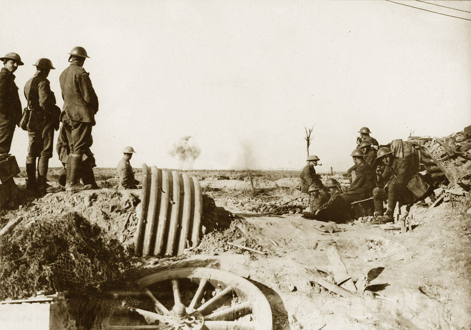British troops near Boesinghe, 18 August 1917 - National Army Museum, Out of Copyright