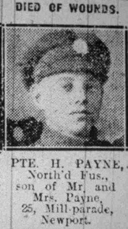 Private Harold Frederick Payne