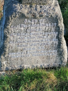 Captain Richard Ernest Cooke 8th Royal Irish Fusiliers (elder son) killed in action in France April 26th 1916 aged 35 buried at British Military Cemetery Vermelles 