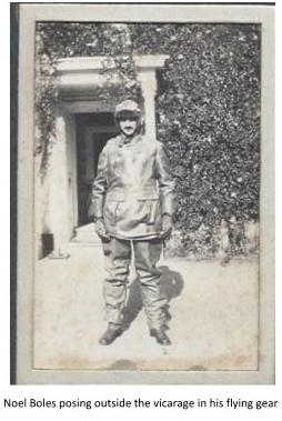 Noel Henry Boles posing in his flying gear