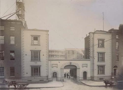 Front Gate to St. James`s Gate Guiness Brewery in Dublin around the time Earnest worked there. c.1906 - 1915