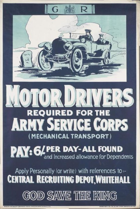 Army Service Corps recruiting poster 1915 © IWM (Art.IWM PST 13484)