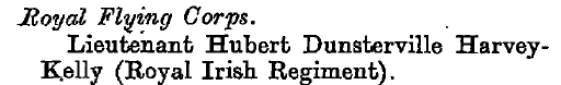London Gazette clipping