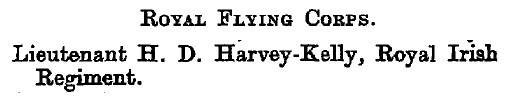 London Gazette clipping