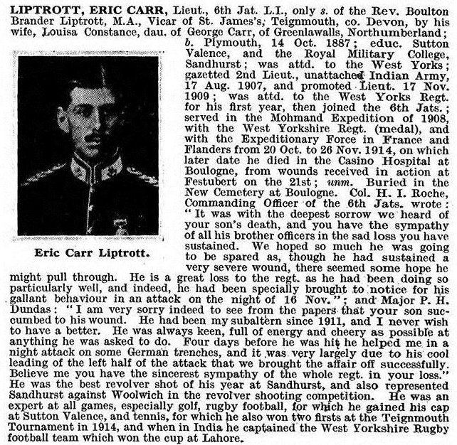 Taken from du Revigny's Roll of Honour