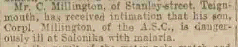 Clipping, Western Times, 15 September 1916