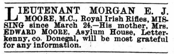 Clipping from the Army and Navy Gazette. June 1 1918