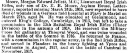 Clipping from the British Medical Journal (Br Med J 1918;2:614)