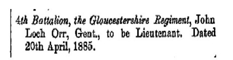 The London Gazette 1st may 1885