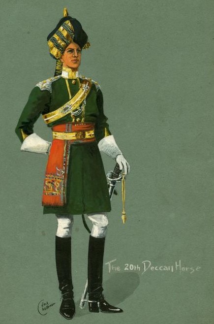An Officers uniform of the 20th Deccan horse
