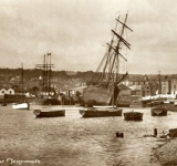 Sailing ships at Teignmouth