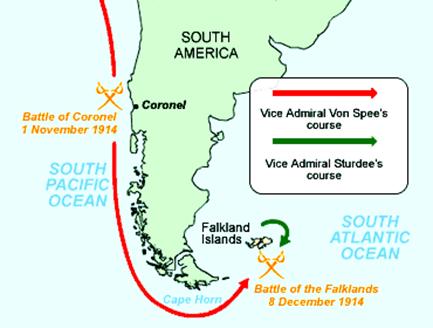 coronel battle map