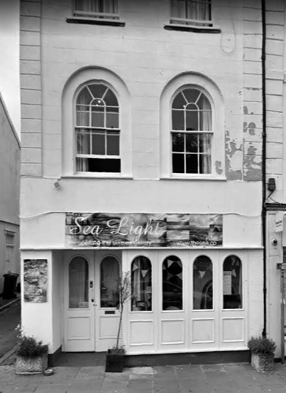 Florence's final home in Dawlish, No. 28 The Strand. Now Sea Light Gallery, previously the Hole in the Wall Pub