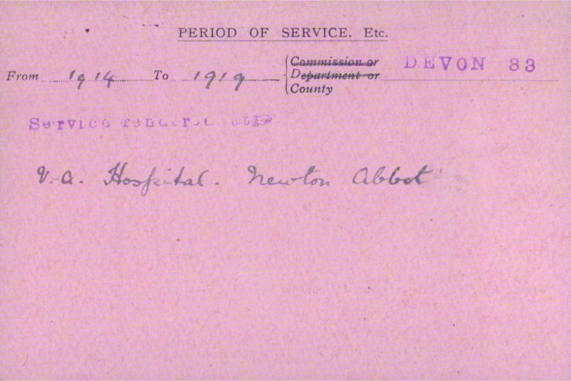 Voluntary Aid Detachment (VAD) Card. ©2018 British Red Cross (CC BY-NC 2.0 UK)