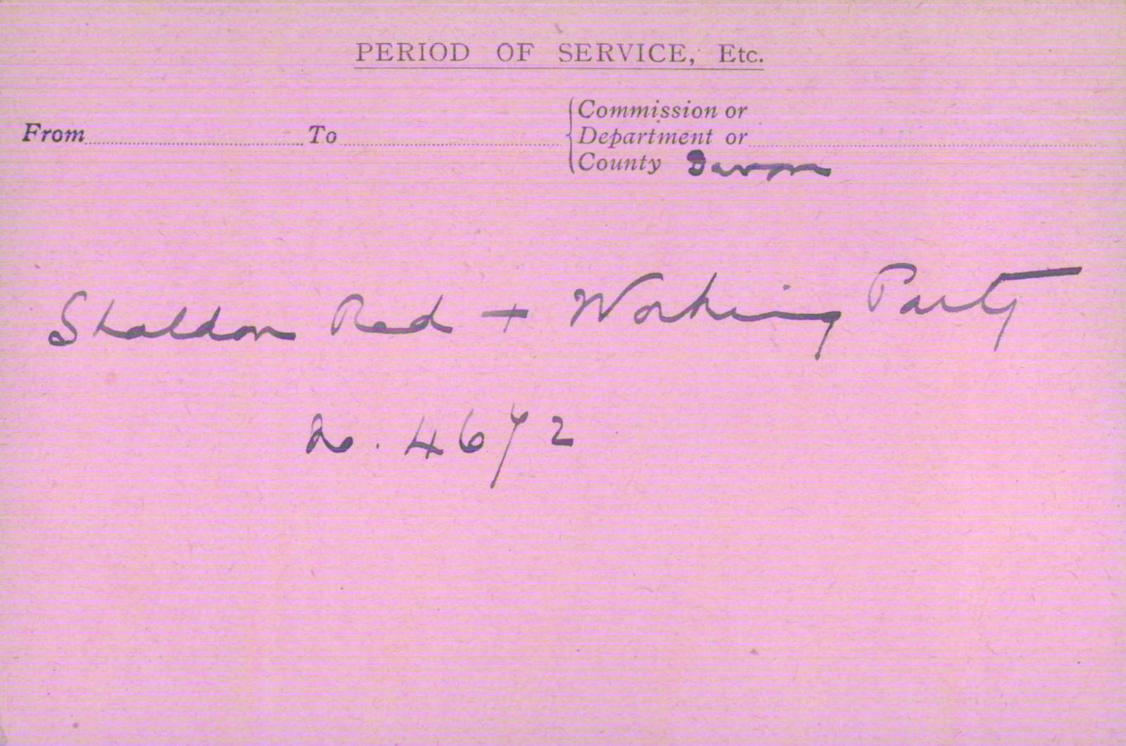 Voluntary Aid Detachment (VAD) Card. ©2018 British Red Cross (CC BY-NC 2.0 UK)