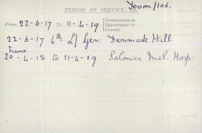Voluntary Aid Detachment (VAD) Card. ©2018 British Red Cross (CC BY-NC 2.0 UK)