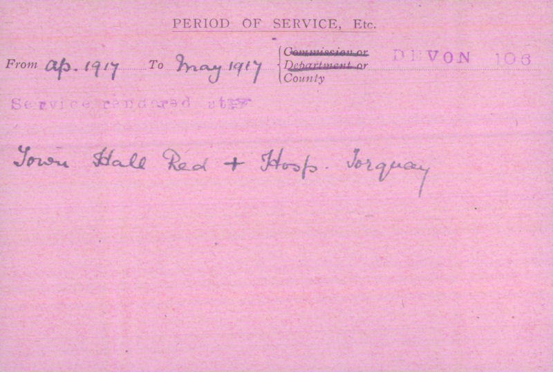 Voluntary Aid Detachment (VAD) Card. ©2018 British Red Cross (CC BY-NC 2.0 UK)