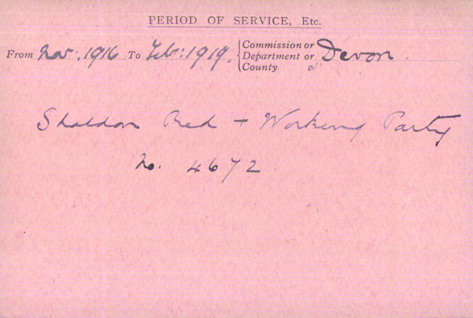 Voluntary Aid Detachment (VAD) Card. ©2018 British Red Cross (CC BY-NC 2.0 UK)